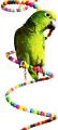 Colourful Rotate Ladder Toy for Bird Parrot Budgie Parakeet Cockatiel Conure Lovebird Finch Canary Cockatoo African Grey Amazon Cage Perch Stand. 