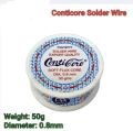 50g Conticore Soldering Wire Roll, 0.8mm Diameter with Soft Flux Core. 