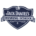 Jack Daniels Drinking School  Embroidered Iron On Patch Sew On Badge For Kids T shirts Bags Caps And Applique. 