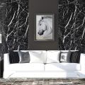 60cm × 200cm Self Adhesive Black / White , Black Gold Marble Sheet for Kitchen - Anti Oil and Heat Resistant Wallpaper. 
