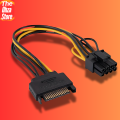 SATA POWER TO 8 PIN Pcie POWER CABLE CONNECTOR 6 pin to SATA 6 to 8 pin. 