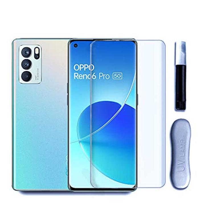 Oppo_Reno 6 Pro 5G UV Nano Optics Full Glue Tempered Glass Screen Protector