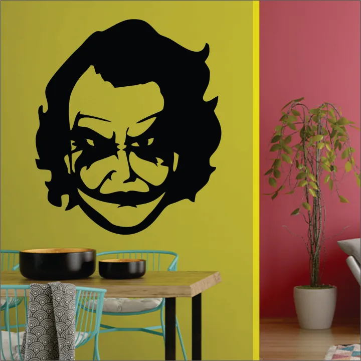 Joker%20Batman%20Wall%20Mural%20Vinyl%20Decal%20Sticker%20Decor%20Hero%20Marvel%20Movie%20Gadgets%20Wrap%20Wall%20Decals%20Wall%20Stickers%20Black%20Color,%20Car%20Decor%20-%20Image%205