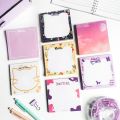 Cute Aesthetic Tear Off Notepads | Cute Stationery | Pocket Size 4x4" | Floral, Aesthetic Scenery, BTS Themed Notepad. 