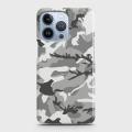 iPhone 13 Pro Grey Camouflage Hard Protection Case. 