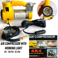 AVC AC PRO CYCLONE AIR COMPRESSOR Portable Heavy duty Tire Inflator/Car Air Compressor with Working Light. 