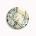Yotsub Koiwai Summer Anime Button Pin Yotsuba With The Headset Kawaii Brooch Badge Bag Accessories Fans Collect Friends Gift. 