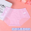 Full sheer panties, feminine lace, ultra-thin mesh, mid-rise, plus-size, chubby, MM, temptation, hot, hairy triangle. 
