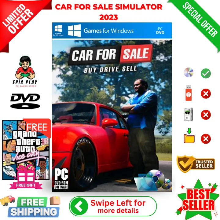 Car Fore Sale Simulator 2023 Game For PC / LEPTOPS in DVD - 100% Working game