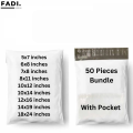 FADI. Bundle of 50 Packing Material Flyers With Pocket Flyer Bag. 