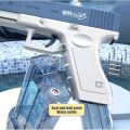 AVCXEC Electric Water Guns for Adults and Children, Automatic Water Gun Range Up to 25-32 Ft, Two Water Reservoirs, Powerful Electric Water Gun for Pools, Beaches, Party. 