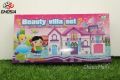Big Doll House With Furniture For Girls Pink & Purple Color-20832. 