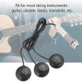 Guitar Pickup 3x Piezo Pickup Transducer with 15Pcs 27mm Piezo Discs with s Mic D Trigger Acoustic Pickup. 
