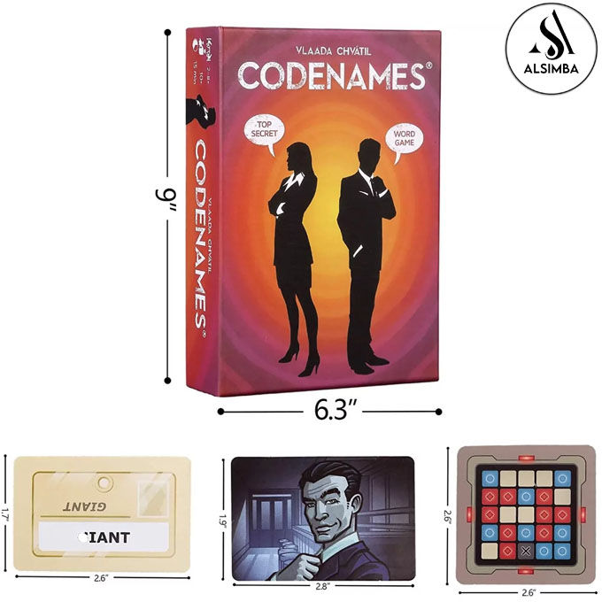 Encryption Names Confidential Word Codename Board Game Exciting Expedition for the Entire The Top Family Card Game For 2 to 8 Players