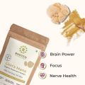 Rooted Lions Mane mushroom Extract Powder (120 gm) | Memory, Focus, Brain Powder & Nerve Health. USDA Organic, 38% Beta Glucans, Certified organic. 