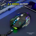 【Triple Mode】 High-Quality Wireless Bluetooth Gaming Mouse RGB with 6 Buttons & 3-Levels DPI Control - Breathing LED Light 2.4G Optical Wireless Mouse with MousePad & Side Buttons for Girls PC, Gaming, Laptop, Pubg, Mobile, Windows OS. 