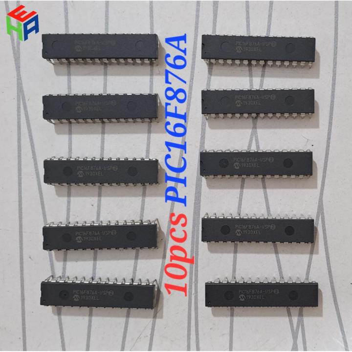 10pcs PIC16F876A Microcontroller 28pins DIP PIC 16F876A New 16F876