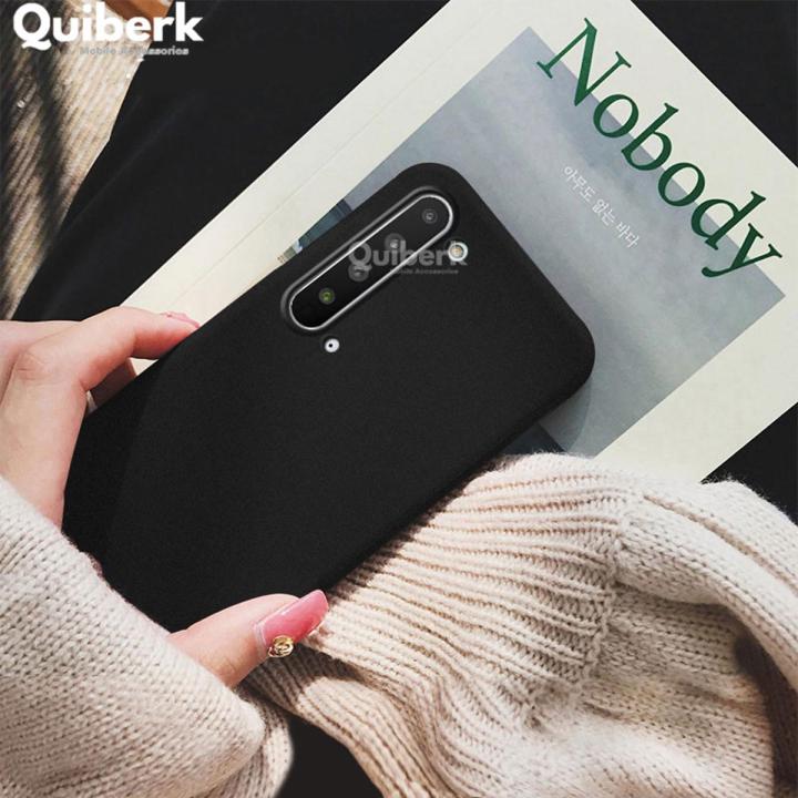 Quiberk for Sharp Aquos R5G Shockproof Anti-Slip Soft TPU Sandstone Matte Back Case Cover