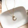 【Satisfaction guaranteed】Niche Design Moon Necklace for Women Trendy Chain Simple Elegant Minimalist Korean Style. 