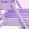 Bow Hair Accessories Organizer 3-layer Hair Accessories Storage Box with Handle Large Capacity Organizer for Jewelry Hair Clips Dustproof Container Buyer's Choice Scratch-free Hair Accessory Storage. 