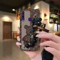 cute protective case Phone Case For Huawei Y6P Skin-friendly feel Cartoon Bear bracelet soft case phone case Simplicity. 