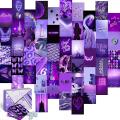 Customize 50 Purple Theme Your Design poster Aesthetic Posters Wall Collage Set of 50 purple Pictures, 4x6 inc These modern wall decor. 