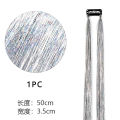 Shiny Threads Glitter Hair Tinsel Kit Gold Silk Hair Glitter String Extensions Accessories for Women Headdress. 