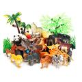 Complete pack High Quality Rubber Wild Animal Zoo Set with tree and track Toys For Kids & Boys. 