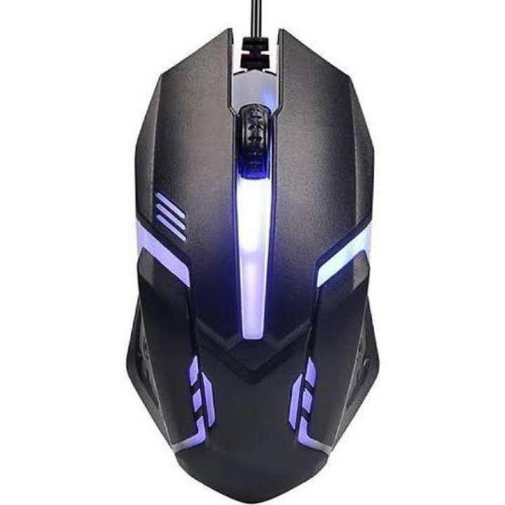 7 Colors LED Gaming Mouse - RGB BREATHING EFFECT - USB Wired Optical For PC / Laptop -  Pro RGB 7 LED Sensor - Black -  7 Colours LED