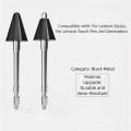 Universal Sensitive Metal Replacement Stylus Pencil Tips Universal Version Wear-resistance Touch Pen Replacement Pen Tip Mute Design Spare Pen Tip for Lenovo For Note Taking. 