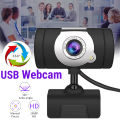 Popular HD 360 Degree Webcam Auto Focus Webcam without Microphone Video Call Web Camera PC Laptop Webcast Online Video Conference Camera CMOS. 