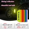 【HOT】 Reflective Car Accessories Door Sticker Safety Tape Decal Auto For Car Security Kwid Opel Astra H Emergency Triangle Car. 