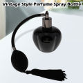Vintage Style Refillable Perfume Atomizer Long Tassel Spray Glass Bottle 100ml. 