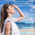 Portable Neck Fan, Hands Free Bladeless Fan, 360° Cooling Personal Portable Neck Fan, Hands Free Bladeless Fan, 360° Cooling Personal Rechargeable Fan. 