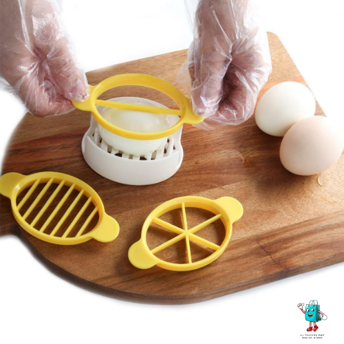 Multifunctional 3 in 1 Egg Slicer for Boiled Eggs Easy Egg Slicer Egg Cooking Tool Mold Cutter