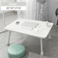 Portable Folding Laptop , Study Table Desk, Wooden Foldable laptop Desk for Bed/ Sofa, Tea Serving Table Stand. 