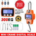 Heavy Duty Digital Hanging Hook Scales – Mini Crane Scale - Stainless Steel Hook - Portable Industrial Weighing Crane Scale for Home Farm Factory - LCD Display Scale Handheld Scales Small Scale Weight Machine - Digital Weight Weighing Machine. 