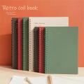 Durable Notebook For Daily Use Minimalist Design Notebook Morandi Color Notebook Coil Binding Notebook Retro PP Cover Notebook. 