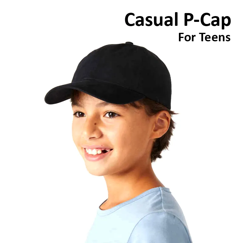 Casual P Caps for Boys to 20 Years Age, Best for School and