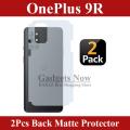 OnePlus 9R Back Protector Carbon Fiber Matte Soft Skin Sheet For OnePlus 9R - 2Pcs. 