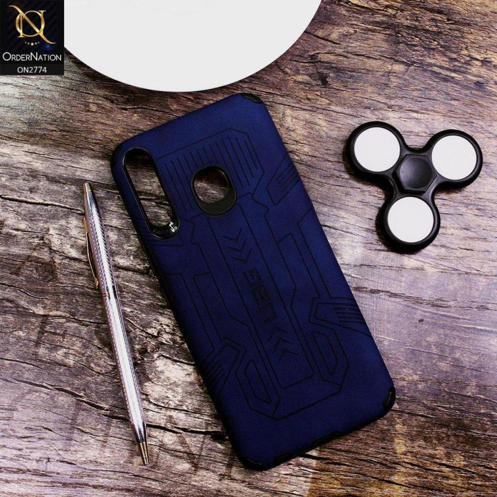 Infinix%20Hot%208%20Lite%20Cover%20-%20Blue%20-%20Soft%20Synthetic%20Leather%20TPU%203D%20Camera%20Case%20-%20Image%202