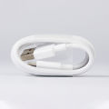 USB Type C Cable Fast charging | White Rubber Data Cable for All Android Smartphones - Phone Charger Cable - USB to Type C Cable. 