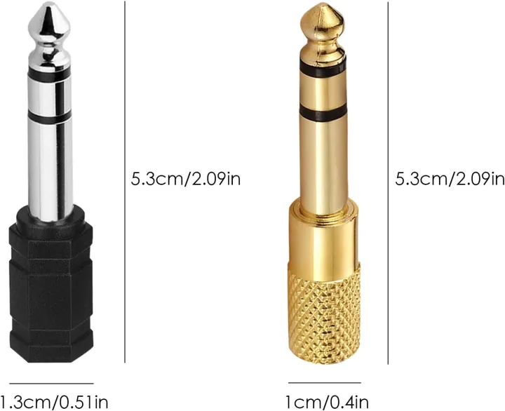 6.35mm%20Stereo%20Male%20to%203.5mm%20Female%20Stereo%20Jack%20Headphone,%20Speaker%20Adapter%20Converter%20-%20Image%202