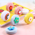 Creative stationery cartoon tape measure cute portable fan 1.5m feet double-size clothing ruler measurement measurements small tape measure. 