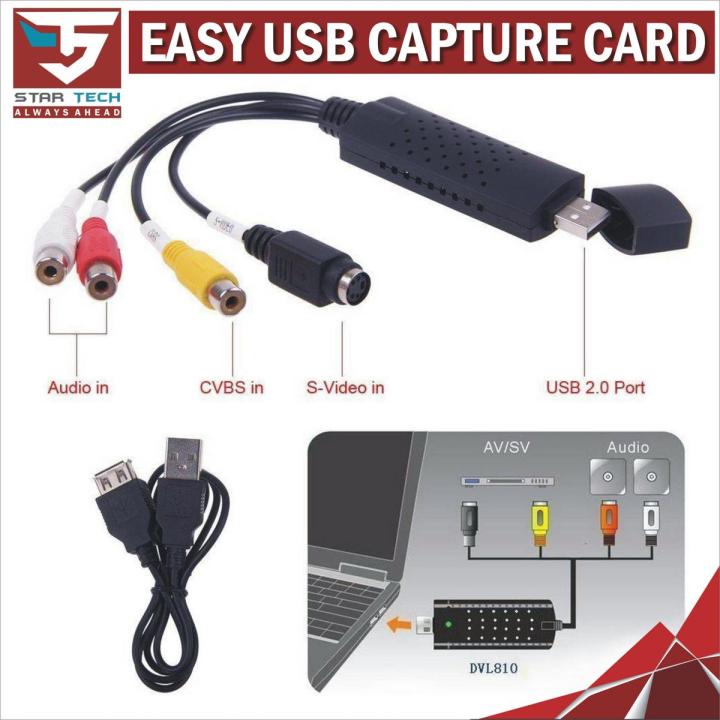 Easycap USB 2.0 Easy Cap Video TV DVD VHS DVR Capture Adapter
