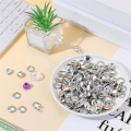 100 Sets Cover Buttons Kit with Tools Size Buttons to Cover Self Cover Buttons DIY Fabric Cloth Cover Buttons Easy Install Easy to Use 0.59 Inch. 