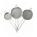 Steel Mesh Tea Strainer Set - Pack of 3. 