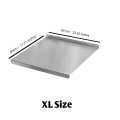 Food grade Cutting Board,Stainless steel Chopping board with lid,counter edge Board in 3 size Dough board non slip counter cutting board with lip. 