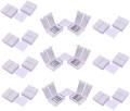 Rauf Traders 5 Pcs LED Strip Solderless 4PIN L/X Shape Corner Connector For RGB 3528 5050 Led Strip Light. 