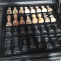 Marble Chess Set Handmade Onyx Full Chess Game Set.Comes in Rexine Box Packaging. Perfect for Gifting (Black Multigreen). 